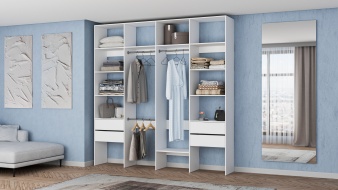 Стеллаж для одежды Мирта 66 BMS без задней стенки