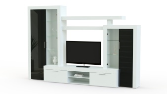 Стенка для гостиной Тоскана МДФ глянец BMS