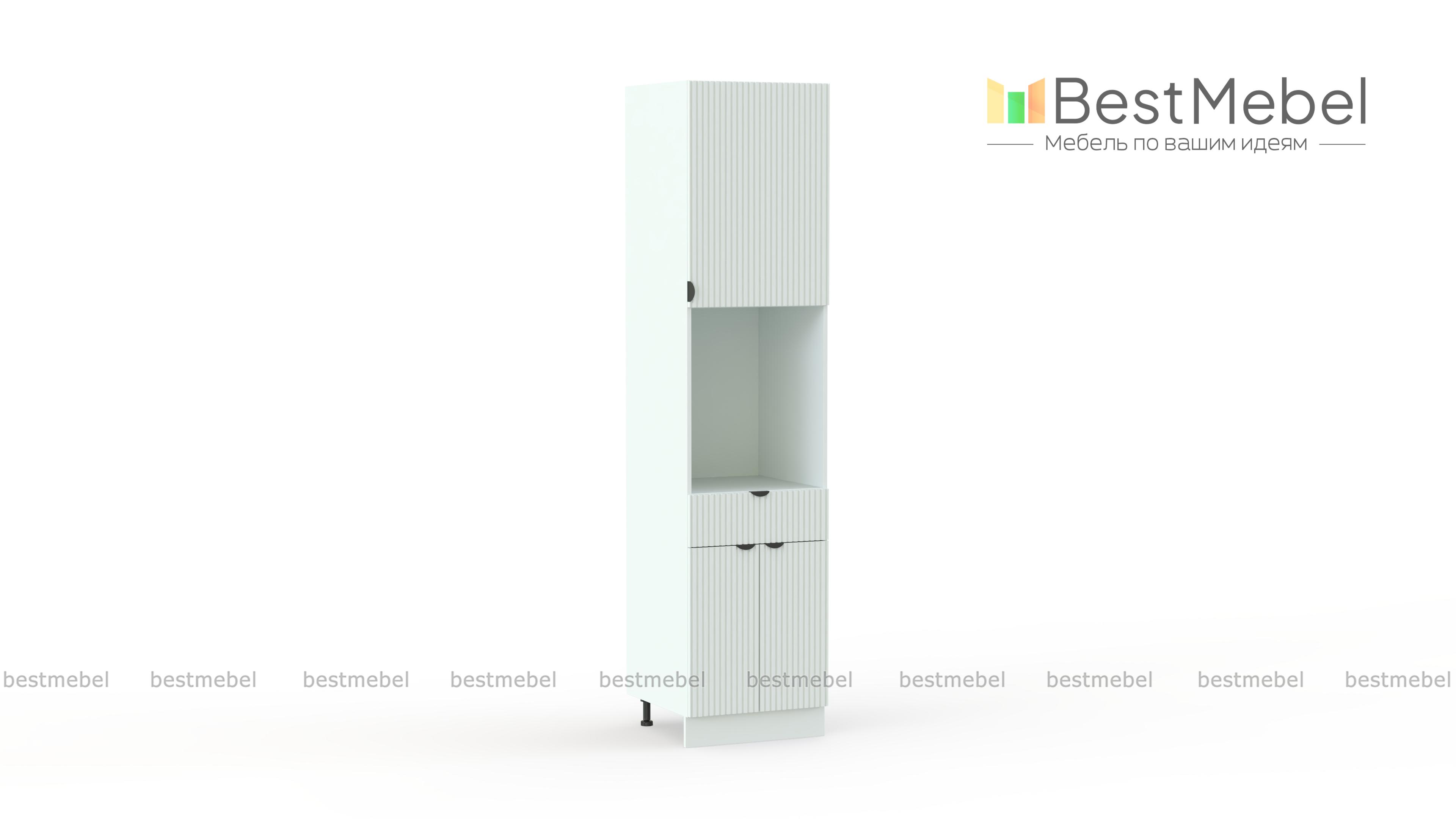 Шкаф-пенал с дверцами и ящиком Альберт BMS - Фото