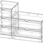 Схема сборки Комод Нордли Nordli 25