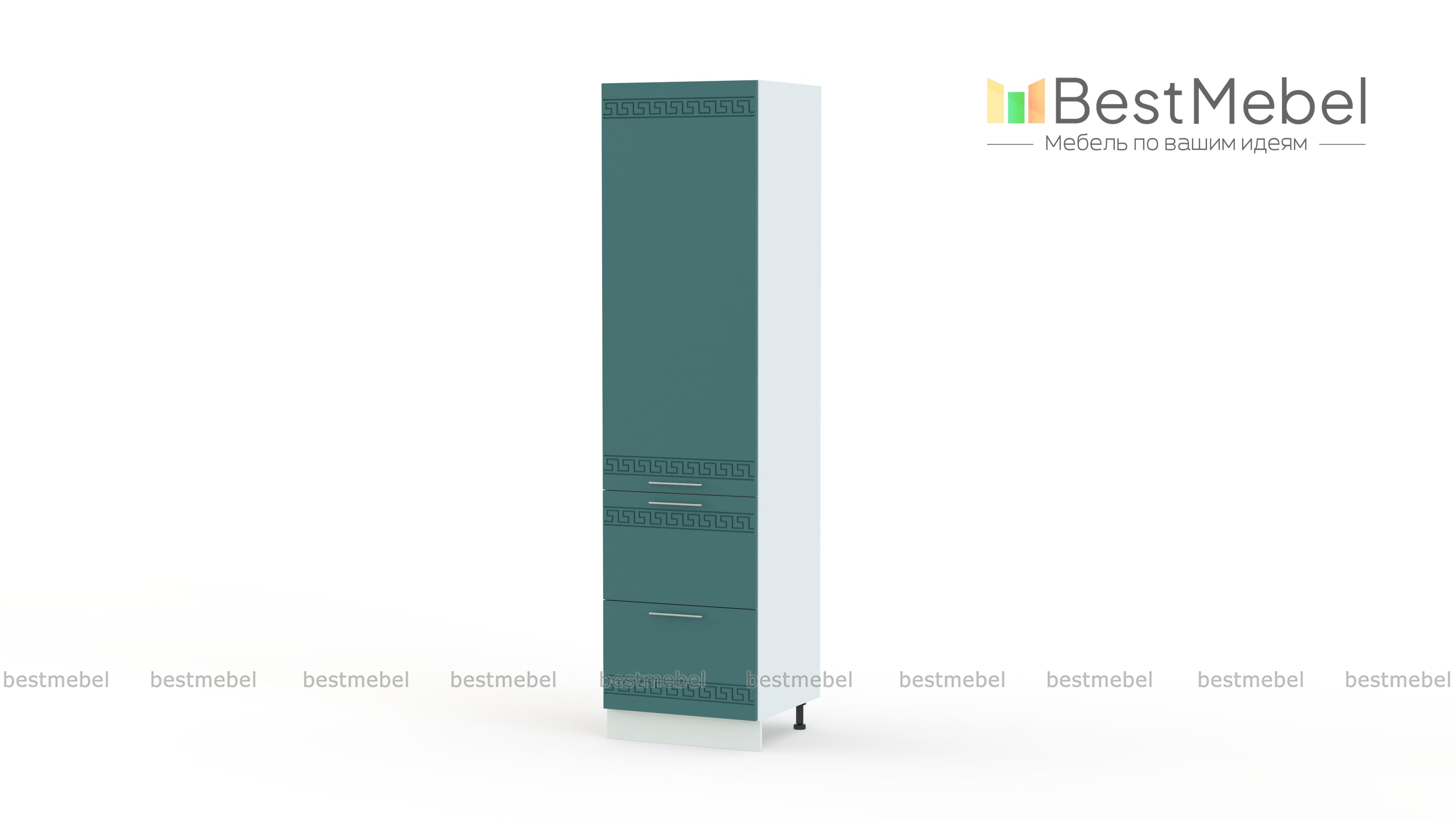 Шкаф-пенал 2 ящика  Греция BMS - Фото