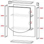 Схема сборки Зеркало в ванную Сакура 7 BMS