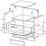 Схема сборки Прикроватная тумба Осло-21 BMS