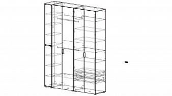 Шкаф распашной №000096652  (2000х2600х500)