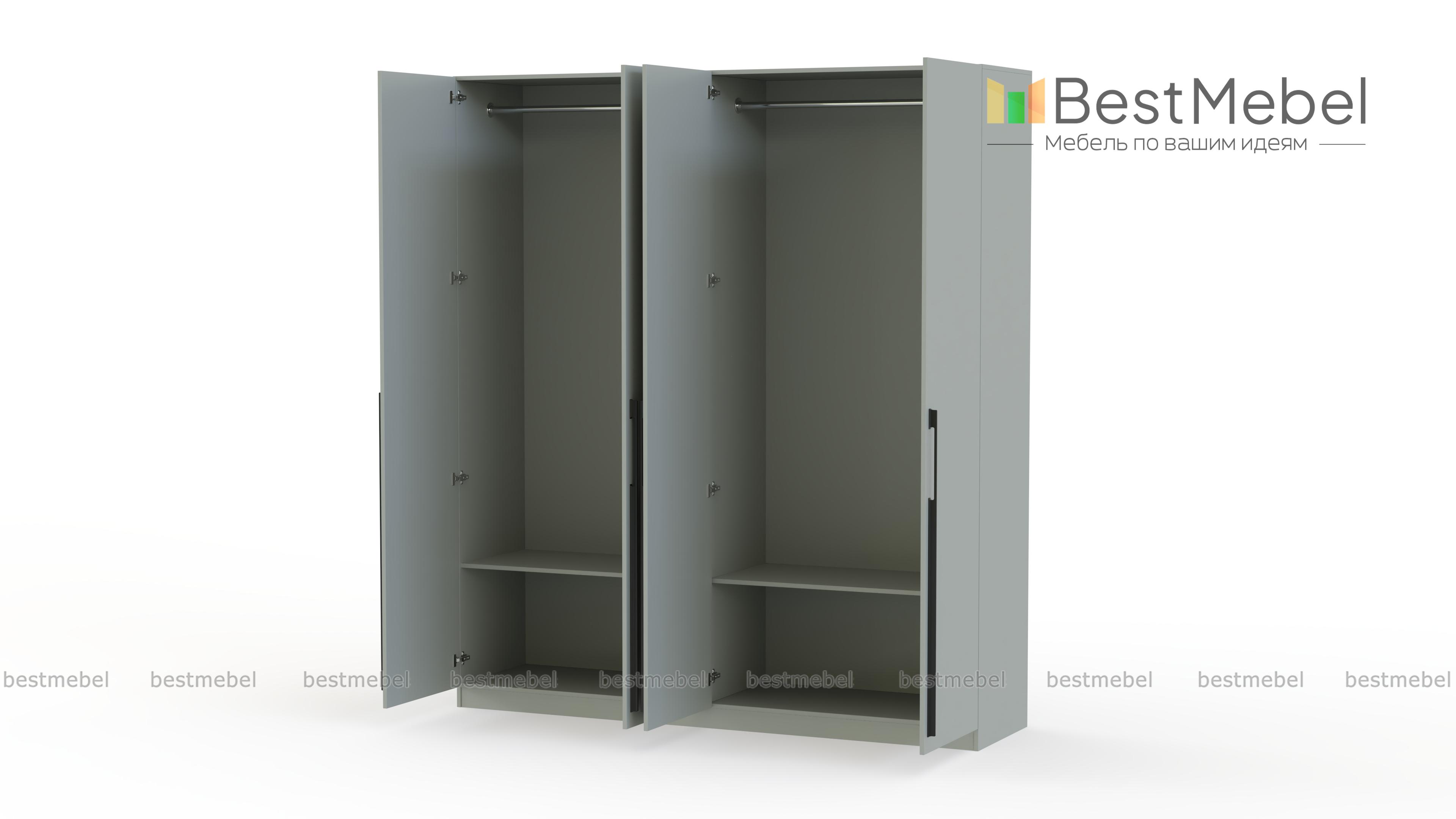 Шкаф распашной Аврил 14 BMS - Фото