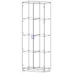 Шкаф Эконом 4(Белье - Белье (3 полки) (2))