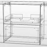 Чертеж Тумба для ванной Альта 6 BMS