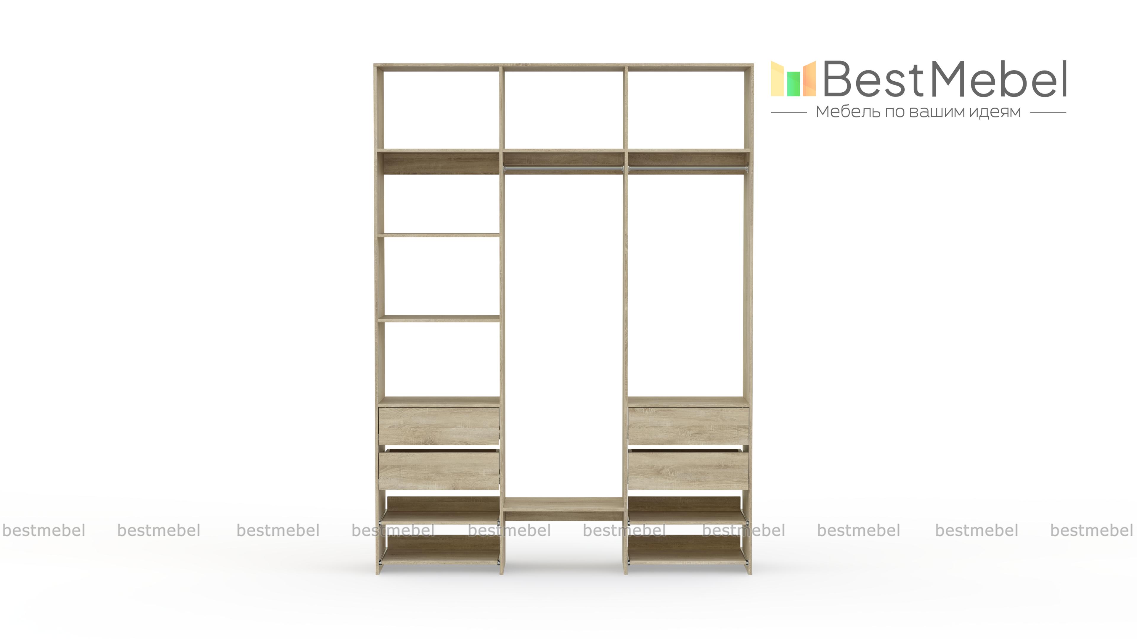 Стеллаж для одежды Мирта 90 BMS - Фото