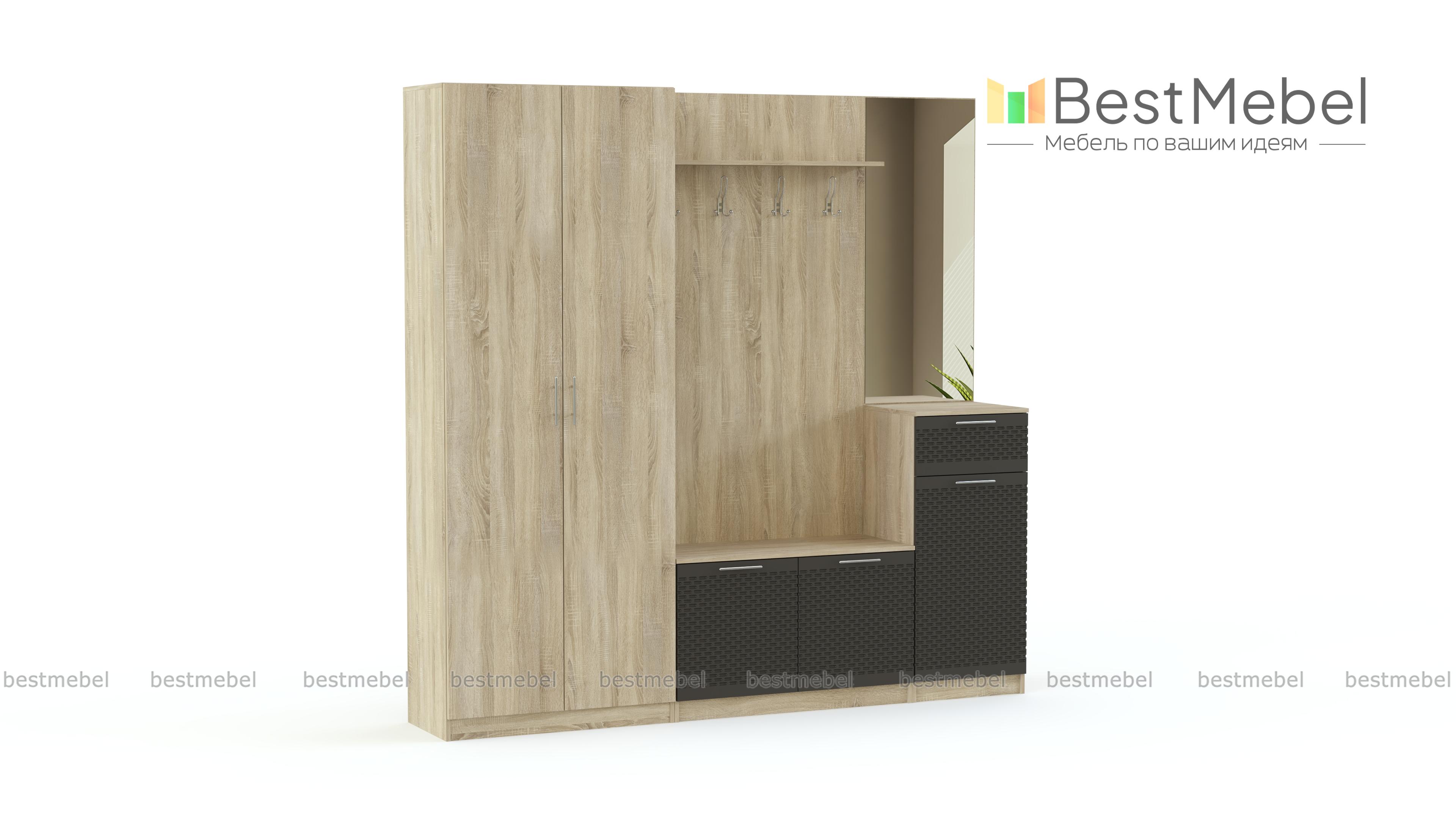 Стенка прихожая Футурино 7 BMS - Фото