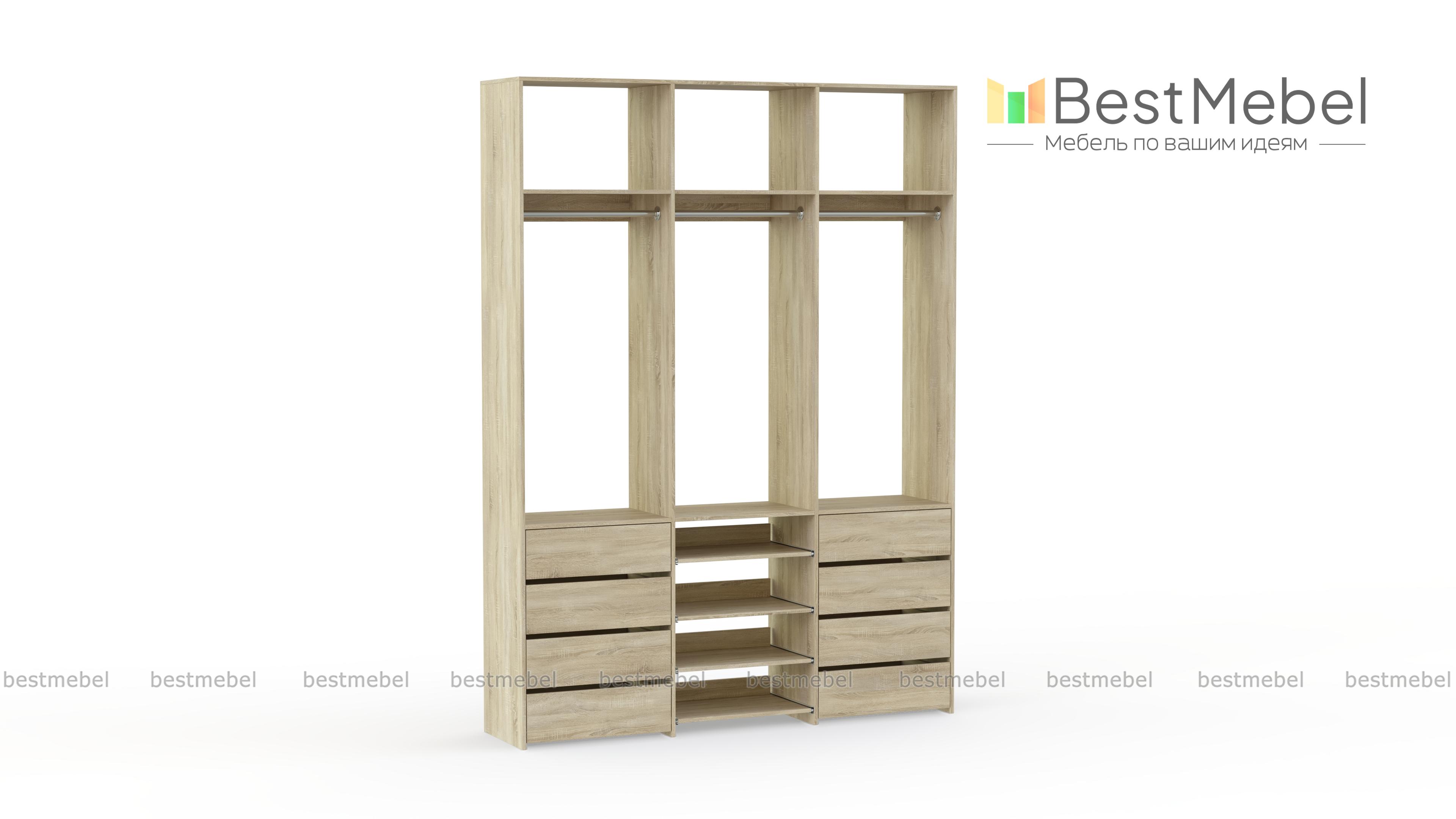 Стеллаж для одежды Мирта 95 BMS - Фото