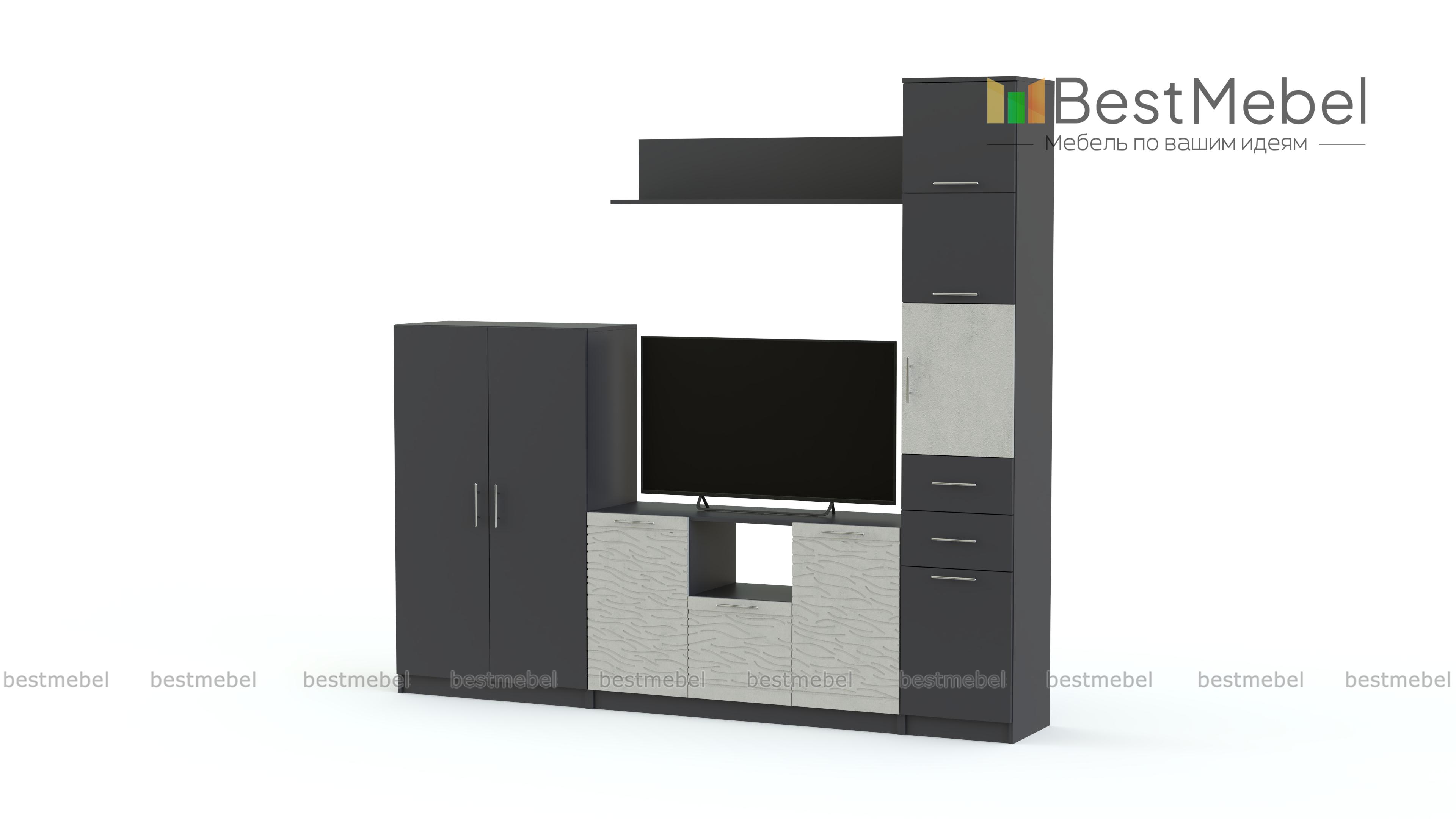 Стенка Вельвет 4 BMS - Фото