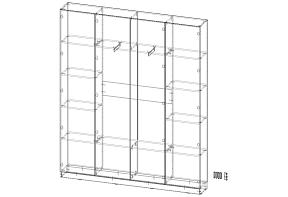 Шкаф распашной Интарс 4  (2000х2400х300)