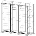 Схема сборки Шкаф-купе Люкс 3 BMS