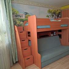 Кровать-чердак с диваном Лесси 22 BMS