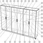 Схема сборки Шкаф распашной Лондон 6 BMS